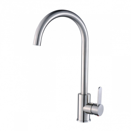Baterii bucatarie - Baterie bucatarie pentru chiuveta gat de legada STEEL BLR4A, inox periat, inaltime 37.7 cm - CASA BLANCA