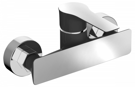 Baterii cada/dus - Baterie pentru dus LEVEL, monocomanda, negru/crom - CASA BLANCA