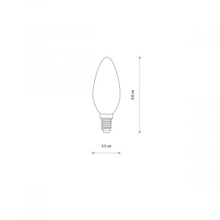 Bec LED E14 C35, 3000K, 6W, 650 lm - NOWODVORSKI 10589 [1]