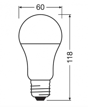 Bec LED E27, 2700K, 10W, 1055 lm - OSRAM 4052899971028 [1]