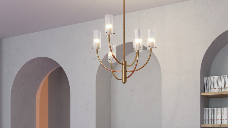Candelabru ARCO, alama, 6*G9, diametru 61 cm - MAYTONI [4]
