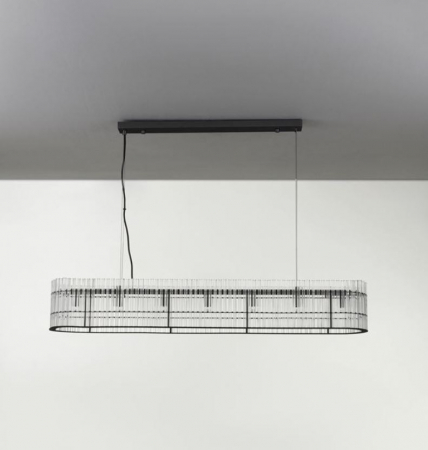 Candelabru BAROK, negru, 7*G9, lungime 110 cm - NOVA LUCE [1]