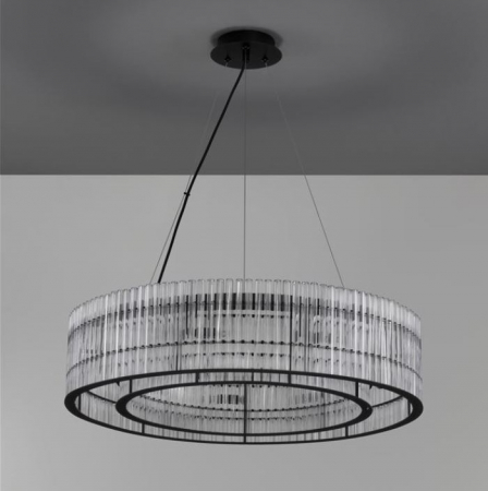 Colectii Luxury - Candelabru BAROK, negru, 9*G9, diametru 70 cm - NOVA LUCE