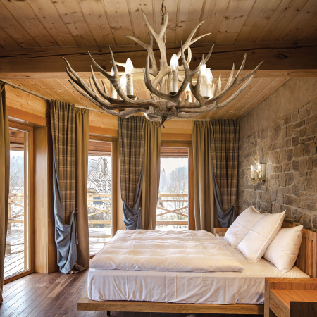 Candelabru CHALET SP 8, bej, 8*E14, 40W, diametru 91 cm - IDEAL LUX [1]