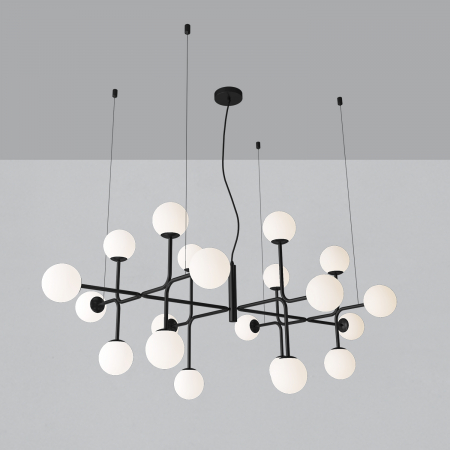 Candelabre - Candelabru DORIS, negru/alb, 20*G9, lungime 155 cm - ACB