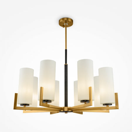 Candelabre - Candelabru FORTANO, alama/negru, 8*E27, diametru 76 cm - MAYTONI