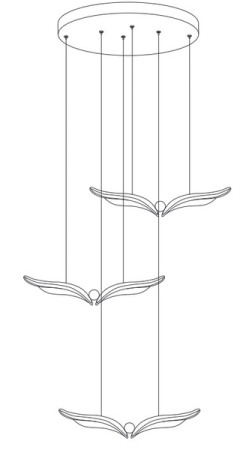 Candelabru LED GUFO, auriu, 36 cm - STEP INTO DESIGN [4]