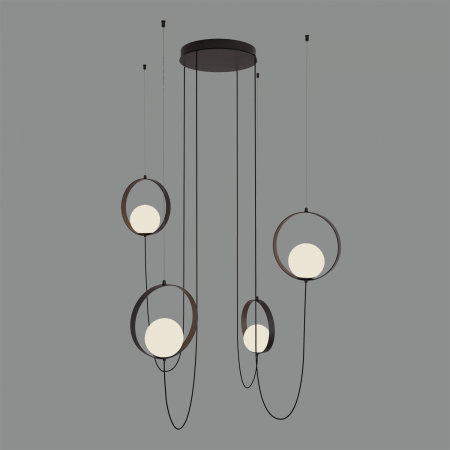 LED - Candelabru LED HALO, negru/alb, 2700-3000K, 1480 lm - ACB