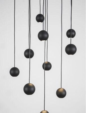 Candelabru LED NOCCI, negru, 3000K, 1860 lm, diametru 40.5 cm - NOVA LUCE [3]