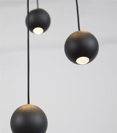 Candelabru LED NOCCI, negru, 3000K, 1860 lm, diametru 40.5 cm - NOVA LUCE [1]
