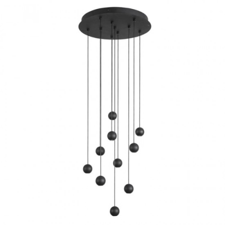 LED - Candelabru LED NOCCI, negru, 3000K, 1860 lm, diametru 40.5 cm - NOVA LUCE
