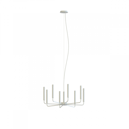Candelabre - Candelabru ORTO VIII, gri deschis, 8*E14, diametru 72 cm - NOWODVORSKI