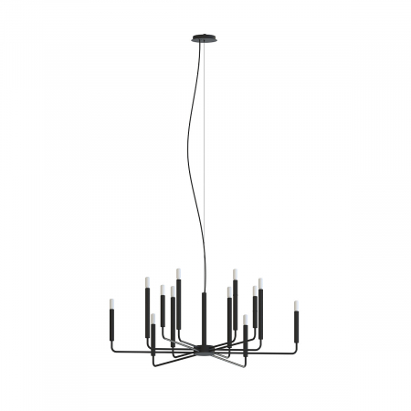 Candelabre - Candelabru ORTO XII A, negru, 12*E14, diametru 102 cm - NOWODVORSKI