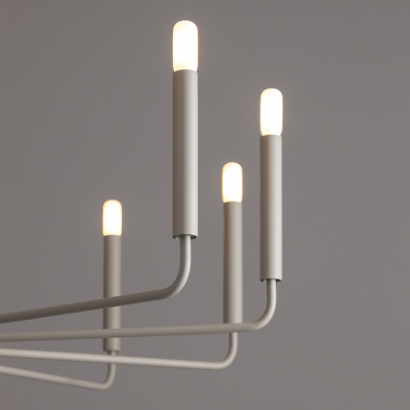 Candelabru ORTO XII B, gri deschis, 12*E14, diametru 102 cm - NOWODVORSKI [2]