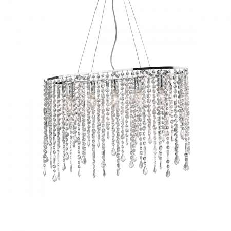 Candelabru RAIN SP5 crom, 5*E14, 40W, lungime 66.5 cm - IDEAL LUX [1]
