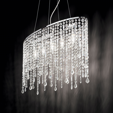Candelabru RAIN SP5 crom, 5*E14, 40W, lungime 66.5 cm - IDEAL LUX [2]