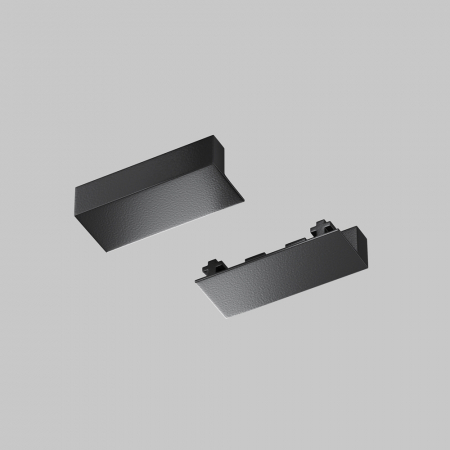 Sistem sine magnetice slim RADITY - Capete pentru sina magnetica slim RADITY, neagra, 1 m - MAYTONI