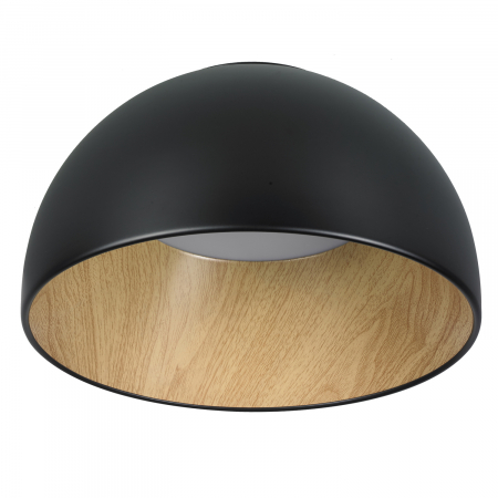 Plafoniere - Plafonieră LED PADELLA, neagră, 35 cm - Step into Design