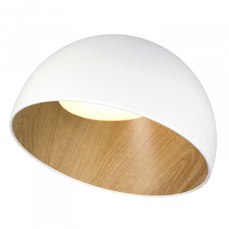LED - Plafoniera alba LED PADELLA SLANT 35 CM - Step into Design