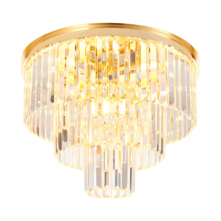 Lustra tip plafoniera SPLENDORE aurie, 8*E14, 40W, diametru 50 cm - STEP INTO DESIGN