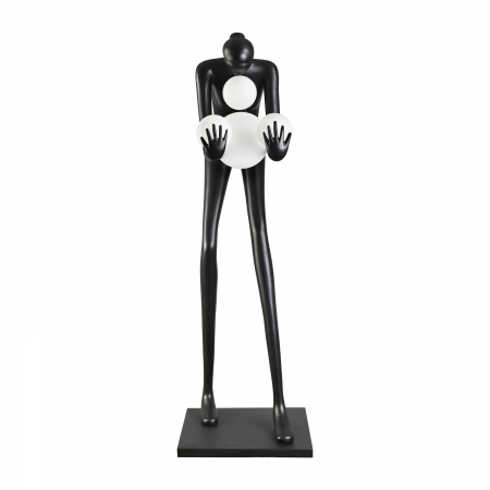 Lampadar WOMAN-2, negru/alb, 190 cm - Step into Design [2]