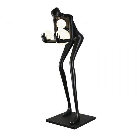 Lampadare - Lampadar WOMAN-2, negru/alb, 190 cm - Step into Design