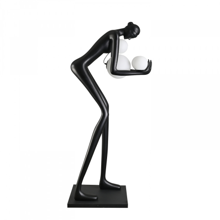 Lampadar WOMAN-2, negru/alb, 190 cm - Step into Design [9]