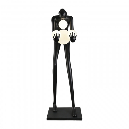 Lampadar WOMAN-2, negru/alb, 190 cm - Step into Design [3]