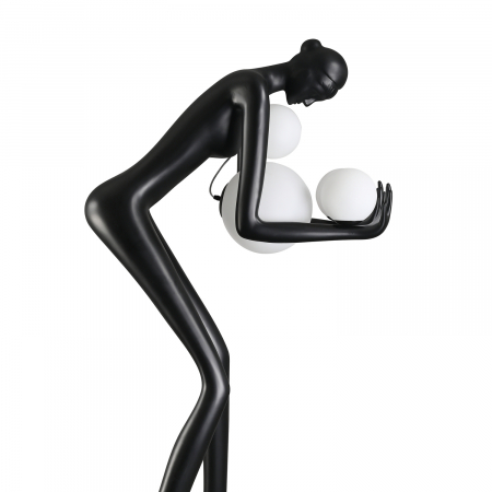 Lampadar WOMAN-2, negru/alb, 190 cm - Step into Design [8]