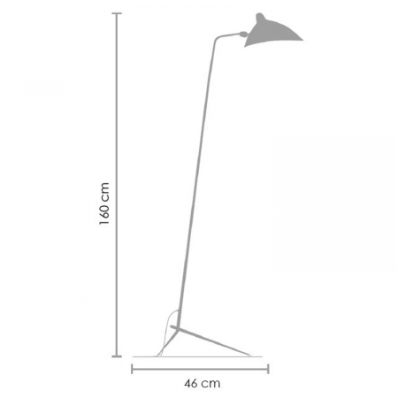 Lampadar CRANE-F1, negru, 160 cm - Step into Design [9]