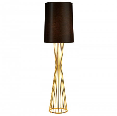 Lampadare - Lampadar FILO, negru/auriu, 145 cm - step into design