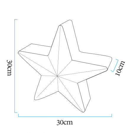 Lampă de gradină LED STAR, RGBW, 16 culori, 30 cm [8]