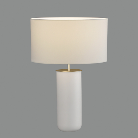 Corpuri de iluminat - INTERIOR - Lampa de masa inalta LINDANA, alb/auriu, 1*E27, inaltime 60.5 cm - ACB
