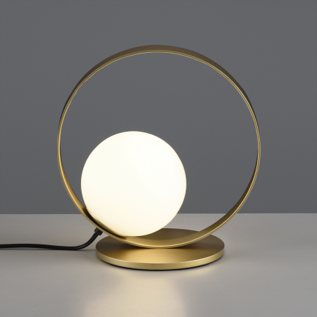 LED - Lampa de masa LED HALO, auriu/alb, 2700-3000K, 370 lm, diametru 26 cm - ACB