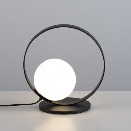 LED - Lampa de masa LED HALO, negru/alb, 2700-3000K, 370 lm, diametru 26 cm - ACB