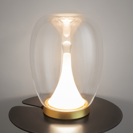 Veioze - Lampa de masa LED SPLASH auriu, 9W, 3000K, diametru 20 cm - MAYTONI