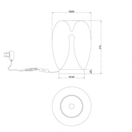 Lampa de masa LED SPLASH, auriu/gri, 9W, 3000K, diametru 20 cm - MAYTONI [5]
