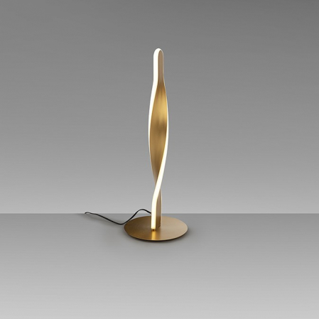 Veioze - Lampă de masa LED TWIST aurie, 3000K, înălțime 45 cm - SCHULLER 219473