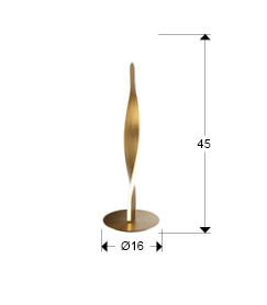 Lampă de masa LED TWIST aurie, 3000K, înălțime 45 cm - SCHULLER 219473 [4]