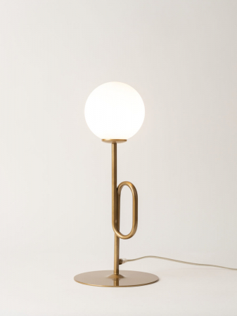 Lampa de masa TES, auriu/alb, 1*G9, 12W, inaltime 45 cm - SIGMA [1]
