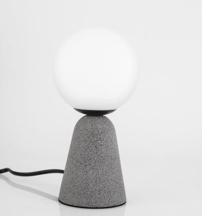 Veioze - Lampă de masă ZERO, gri/alb, 20 cm - NOVA LUCE