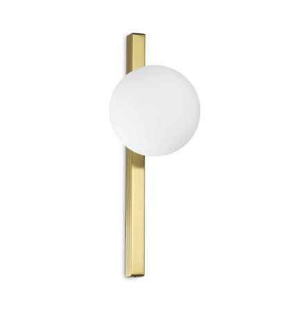 Aplice perete - Lampa de perete BINOMIO I, alama/alb, 1*G9, inaltime 33.3 cm - IDEAL LUX