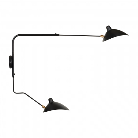 Aplice perete - Lampă de perete CRANE-2W neagra, 110 cm - Step into Design