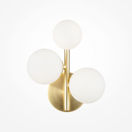 Aplice perete - Lampa de perete DALLAS, auriu/alb, 3*G9, inaltime 26 cm - MAYTONI