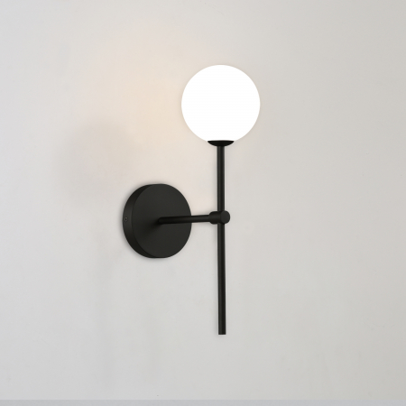 Corpuri de iluminat - INTERIOR - Lampa de perete DORIS, negru/alb, 1*G9, IP44, inaltime 40 cm - ACB