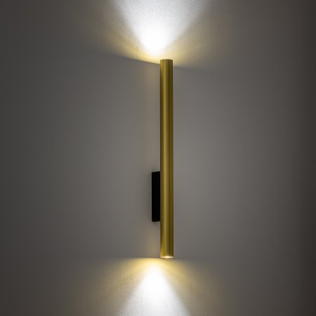 Lampa de perete FOURTY XL, alama/negru, 2*GU10, 10W, inaltime 60 cm - NOWODVORSKI [1]