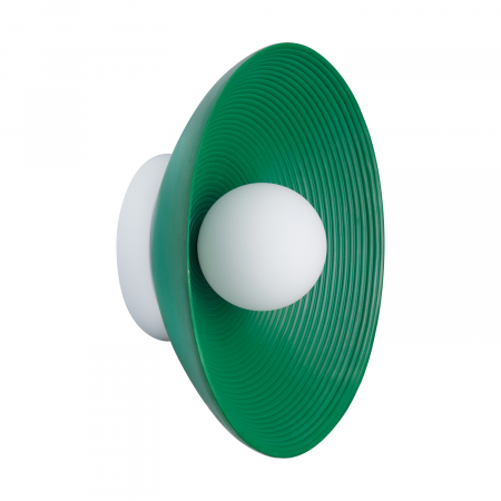 Lampă de perete ILUSIONI, verde/alb, 20W, diametru 26 cm [2]