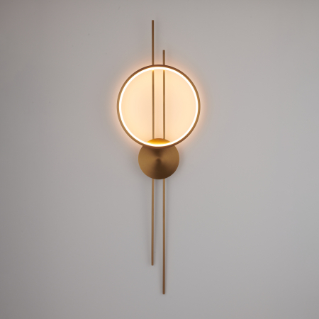 Lampă de perete LED ECLIPTICA aurie, 100 cm - STEP INTO DESIGN [4]