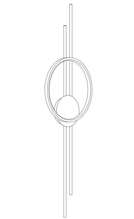 Lampă de perete LED ECLIPTICA aurie, 100 cm - STEP INTO DESIGN [12]