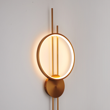 Lampă de perete LED ECLIPTICA aurie, 100 cm - STEP INTO DESIGN [3]